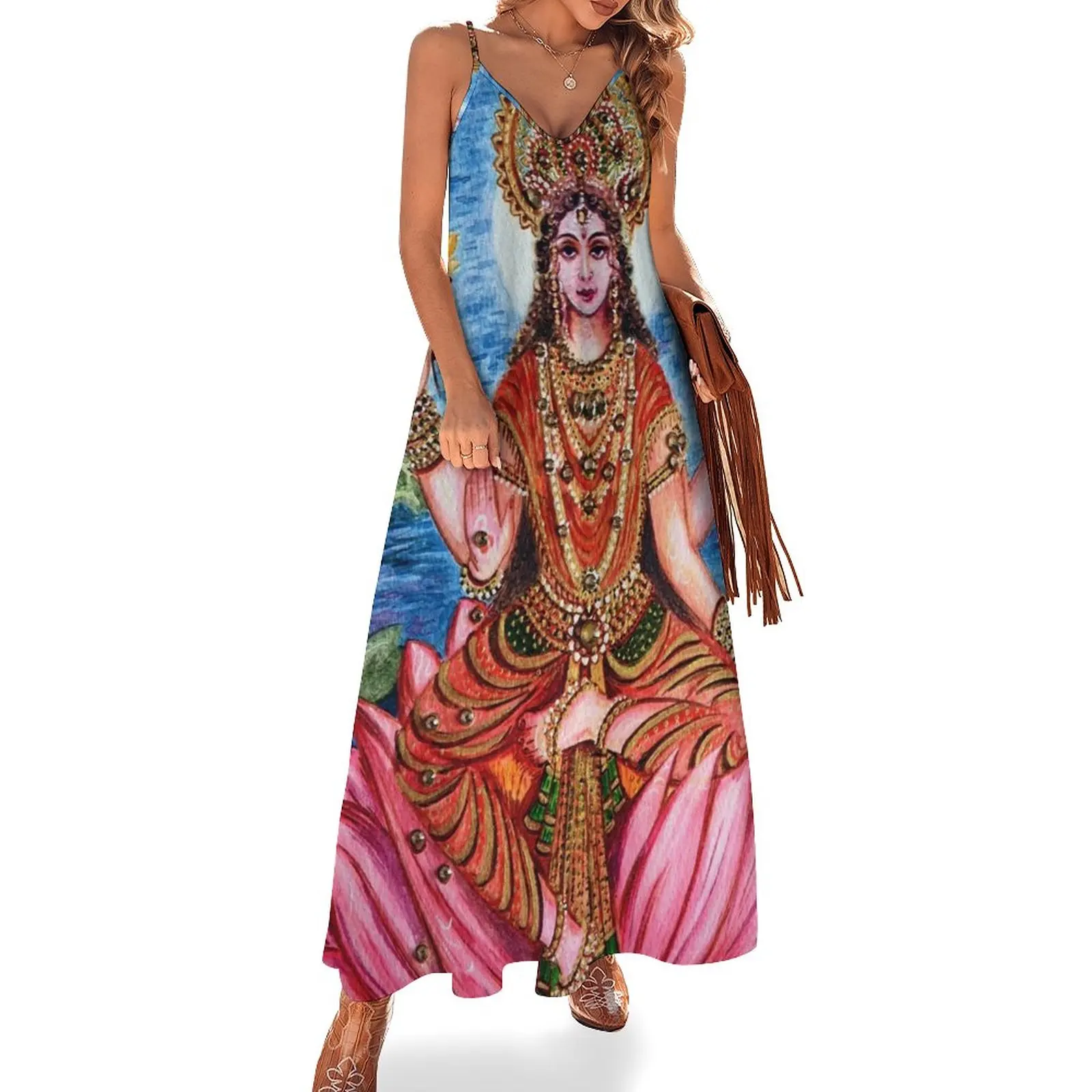 Goddess Lakshami Sleeveless Dress dresses with long sleeves womens dress elegant party dresses for women 2024 clothes
Goddess Lakshami Sleeveless Dress dresses with long sleeves womens dress elegant party dresses for women 2024 clothes