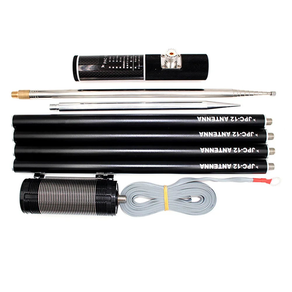 Practical Shortwave Portable 100W 8-Band 7MHz-50MHz Aluminum Alloy Base Black Aluminum GP Antenna HF Portable JPC-12
Practical Shortwave Portable 100W 8-Band 7MHz-50MHz Aluminum Alloy Base Black Aluminum GP Antenna HF Portable JPC-12