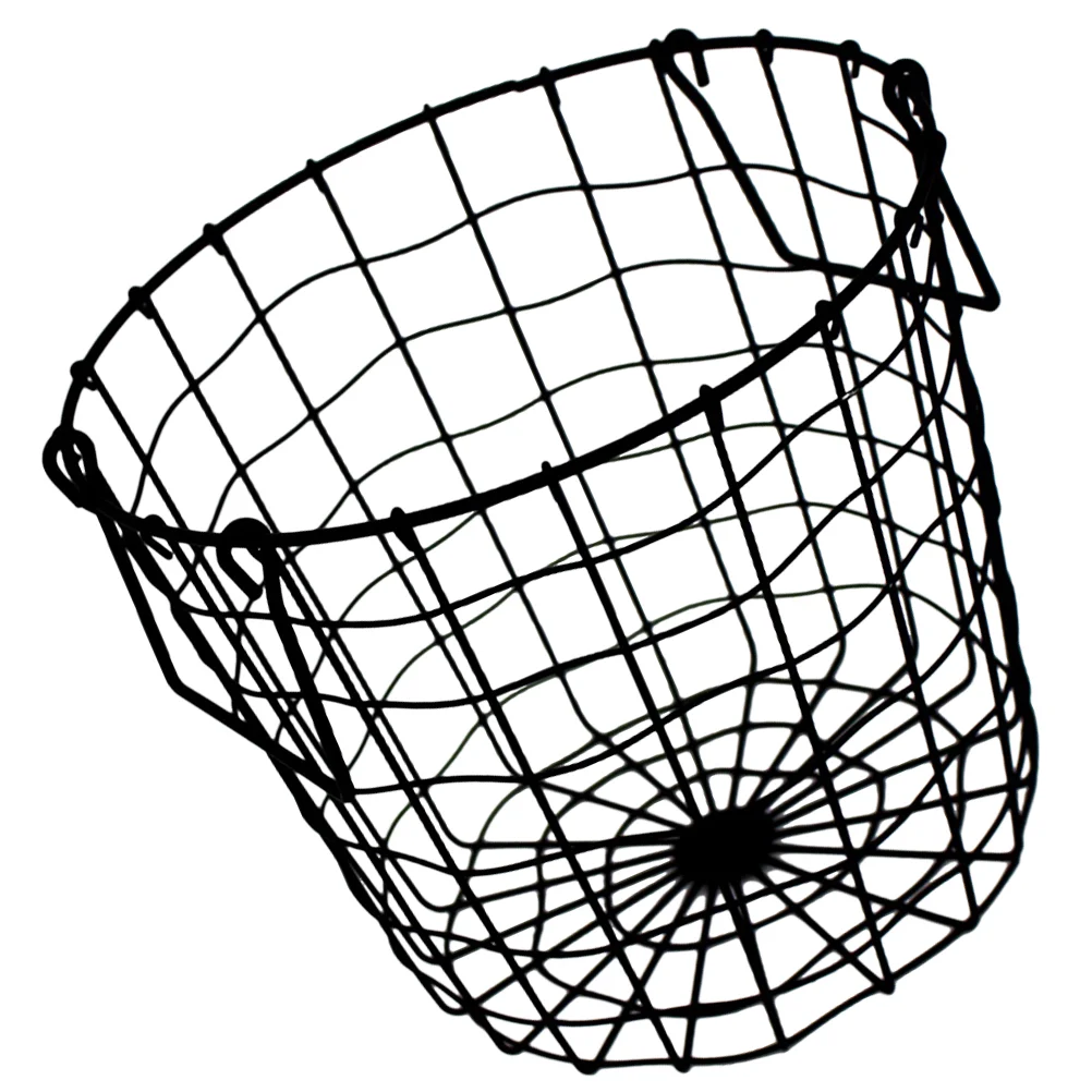 

Vintage Metal Laundry Basket Hollow Wire Storage Basket Country Mesh Basket Hamper Clothes Sundries Organizer Farmhouse