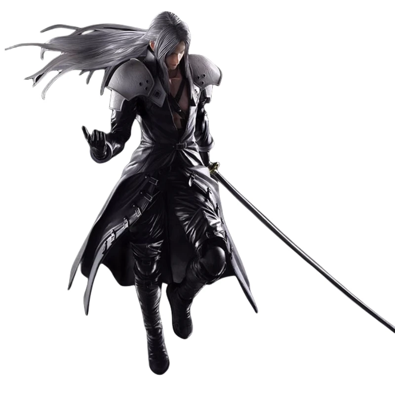 

26Cm Pvc Play Arts Final Fantasy Vii Sephiroth Game Action Figure Collectible Movable Joint Doll Soldiers Model Toys Gift
