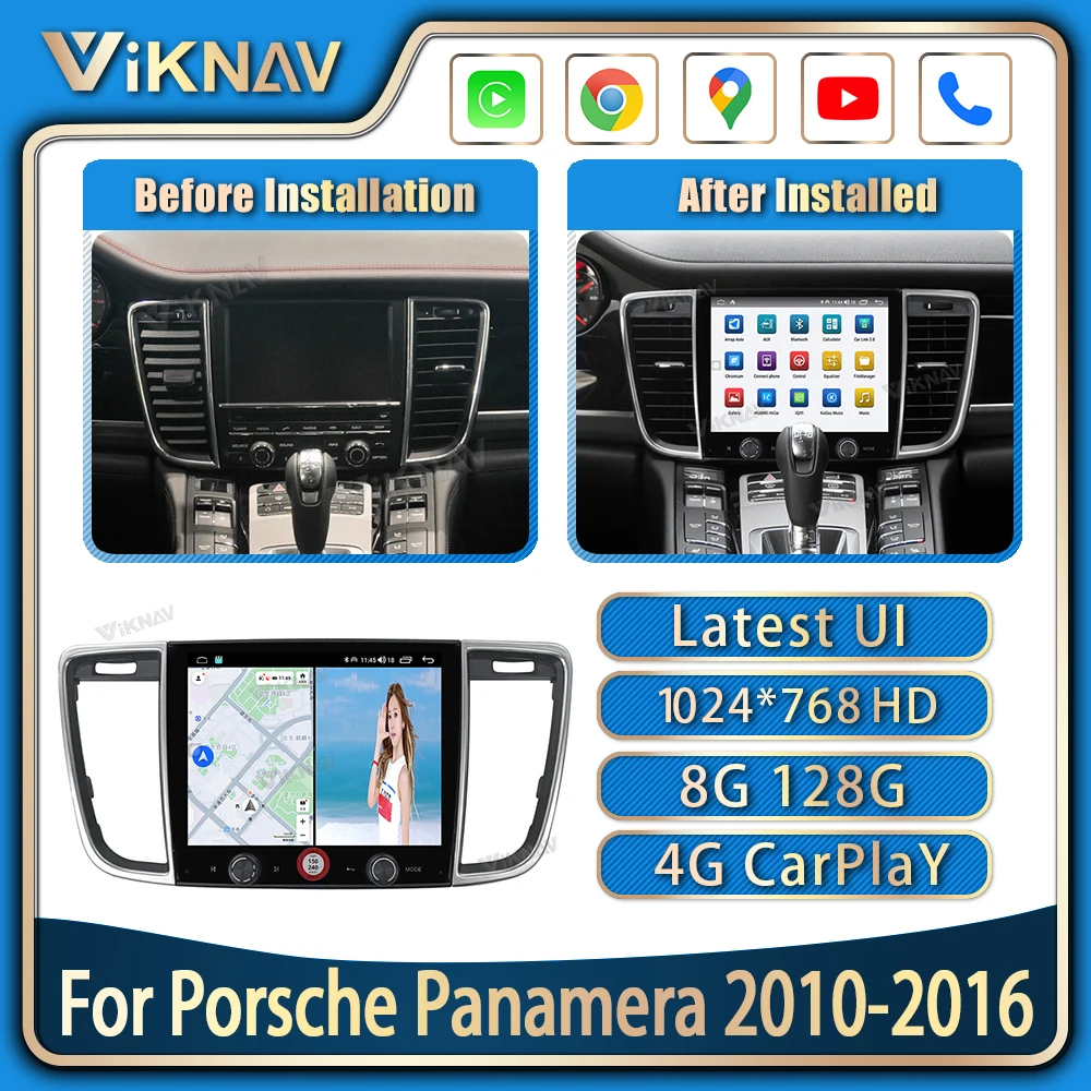 Car Radio For Porsche Panamera Android 8G 128G 2010 2011 2012-2016 Multimedia Player GPS 2 Din Head Unit Carplay DSP
Car Radio For Porsche Panamera Android 8G 128G 2010 2011 2012-2016 Multimedia Player GPS 2 Din Head Unit Carplay DSP