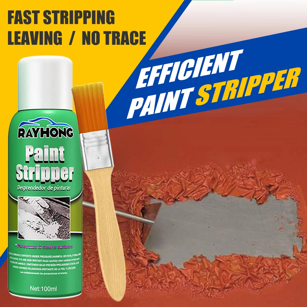 100ml Paint Remover Car Paint Stripper For Auto Marine Paint Wall Graffiti Correction Removal Quick Peeling Paint With Brush
100ml Paint Remover Car Paint Stripper For Auto Marine Paint Wall Graffiti Correction Removal Quick Peeling Paint With Brush