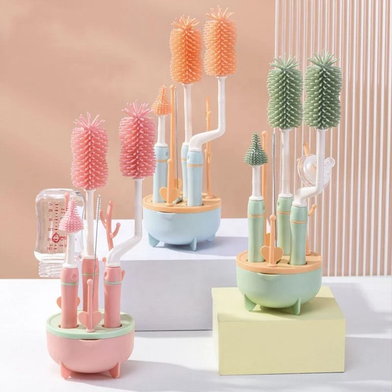 Baby Silicone Cup Bottle Cleaning Brush Food Grade Cleaner Kit With Pacifier Straw Scrubber Small 360 Degree Glass Washing Tool
Baby Silicone Cup Bottle Cleaning Brush Food Grade Cleaner Kit With Pacifier Straw Scrubber Small 360 Degree Glass Washing Tool