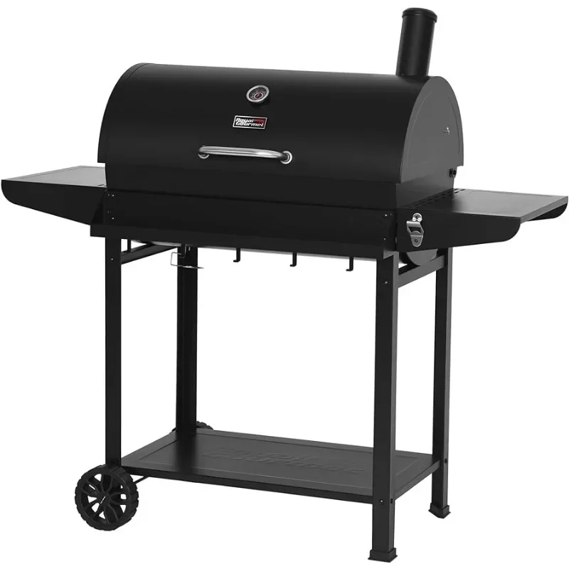 

Royal Gourmet CC1830T 30-Inch Barrel Charcoal Grill with Front Storage Basket, Outdoor BBQ Grill with 627 sq. in. Cooking Are