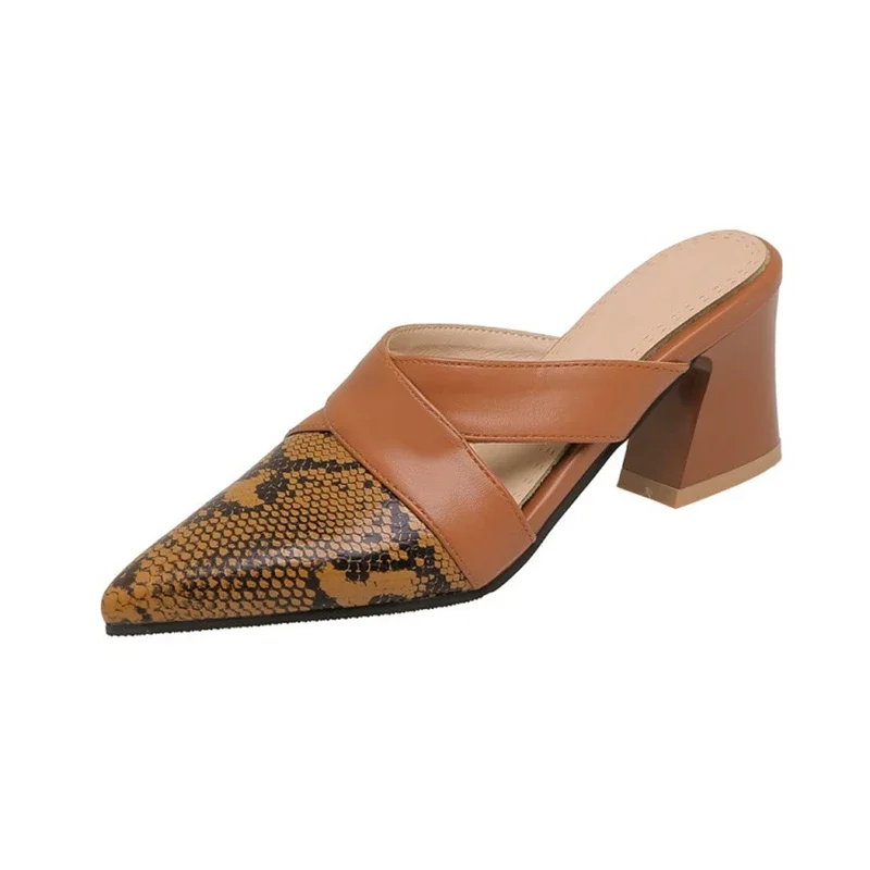 Women Slippers Snake Print Slip on High Heels Slippers Sandals Flip Flops Pointed Toe Slides Party Shoes Plus Size 32-46 H-52
Women Slippers Snake Print Slip on High Heels Slippers Sandals Flip Flops Pointed Toe Slides Party Shoes Plus Size 32-46 H-52