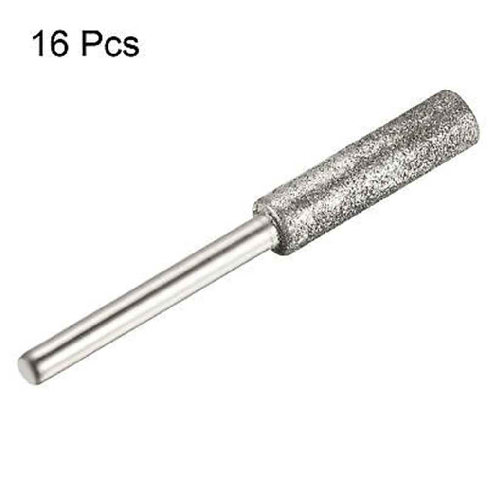 16pcs Diamond Chainsaw Sharpener Stone Grinding Polishing Saw Teeth File Silver Accessories 45/46/49mm Power Tools Parts
16pcs Diamond Chainsaw Sharpener Stone Grinding Polishing Saw Teeth File Silver Accessories 45/46/49mm Power Tools Parts