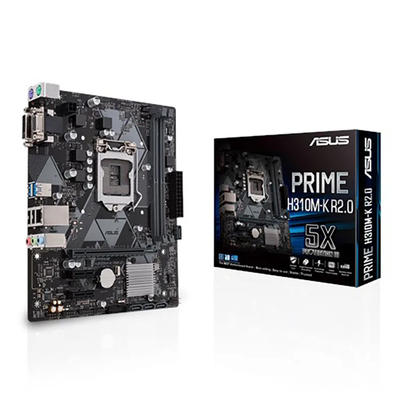 

New Asus PRIME H310M-K R2.0 Motherboard Intel H310 LGA 1151 Core i7/i5/i3 32GB DDR4 1151 Original Desktop Asus H310 Mainboard