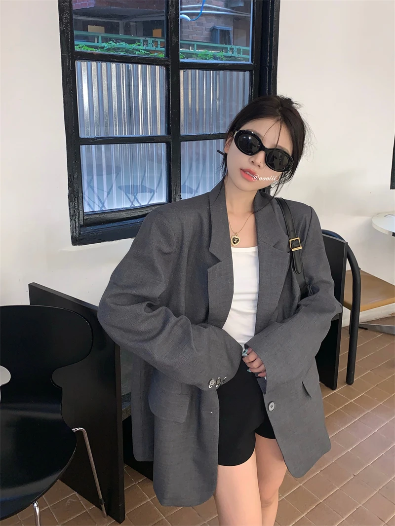 New 2023 Atumn Hot Sale Suit Jacket Casual 2023 Women New Style Blazer Tops Grey Color Women Blazers and Jackets Women Clothing
New 2023 Atumn Hot Sale Suit Jacket Casual 2023 Women New Style Blazer Tops Grey Color Women Blazers and Jackets Women Clothing