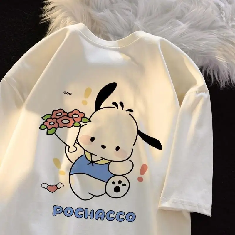 Kawaii Sanriod Anime Hobby Pochacco Boys and Girls Short-Sleeved T-Shirt Summer 100% Cotton Loose Half-Sleeve for Big Children
Kawaii Sanriod Anime Hobby Pochacco Boys and Girls Short-Sleeved T-Shirt Summer 100% Cotton Loose Half-Sleeve for Big Children