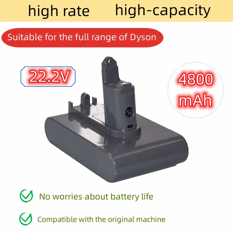 New Rechargeable Battery For Dyson 22.2V 4800mAh Type B Li-ion Vacuum Cleaner Battery DC35 DC45 DC31 DC34 DC44 
New Rechargeable Battery For Dyson 22.2V 4800mAh Type B Li-ion Vacuum Cleaner Battery DC35 DC45 DC31 DC34 DC44