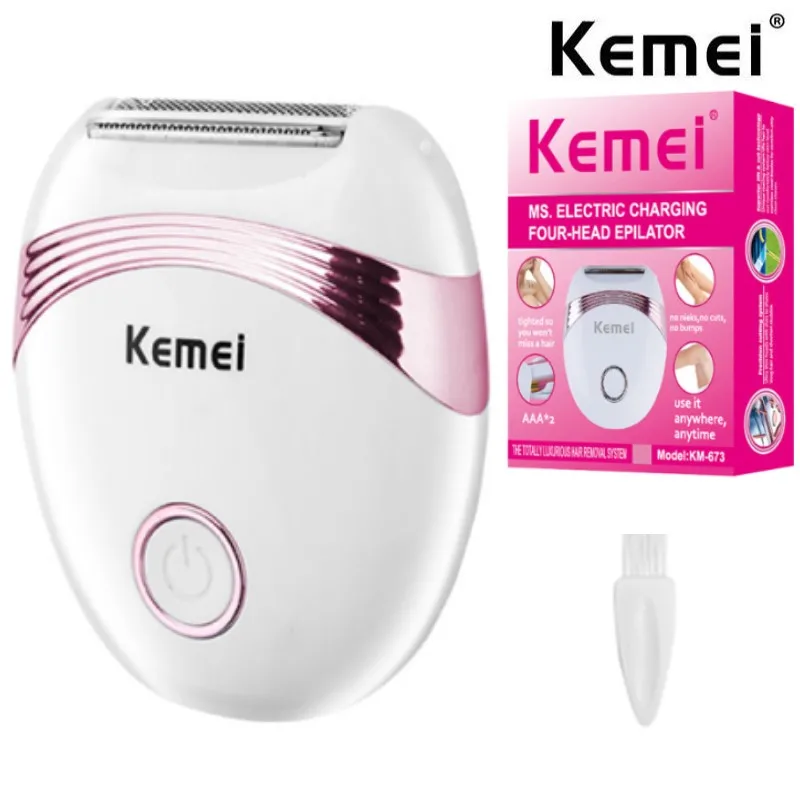 Kemei Original electric shaver for women facial body underarms trimme bikini hair removal legs lady electric razor for full body
Kemei Original electric shaver for women facial body underarms trimme bikini hair removal legs lady electric razor for full body