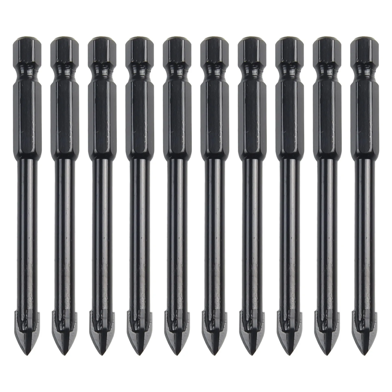 

10pcs Hex Shank Tungsten Carbide Drill Bits Tile Porcelain Drill Bit For Marble Ceramic Glass Brick Power Tools Parts