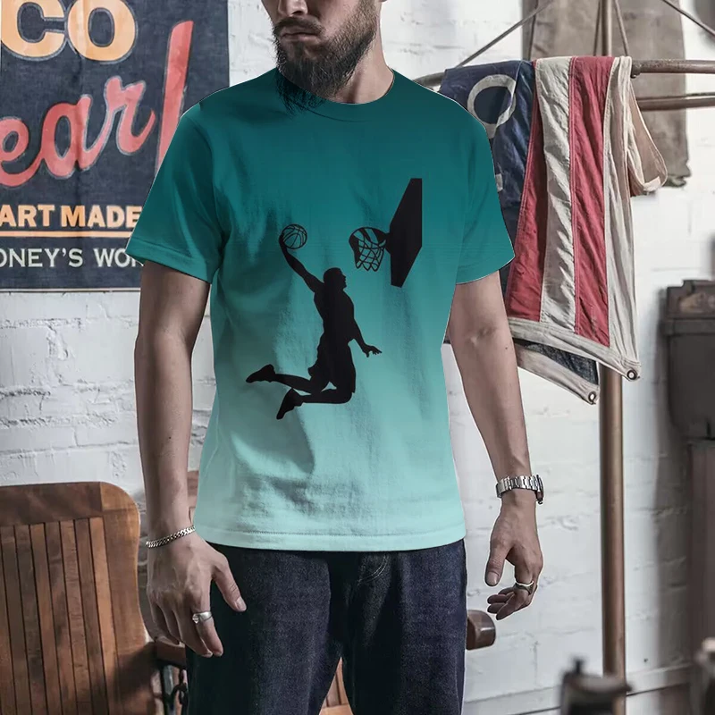 New best-selling T-shirt 3D printed basketball sports street fashion clothing men and women's casual summer round neck T-shirt
New best-selling T-shirt 3D printed basketball sports street fashion clothing men and women's casual summer round neck T-shirt