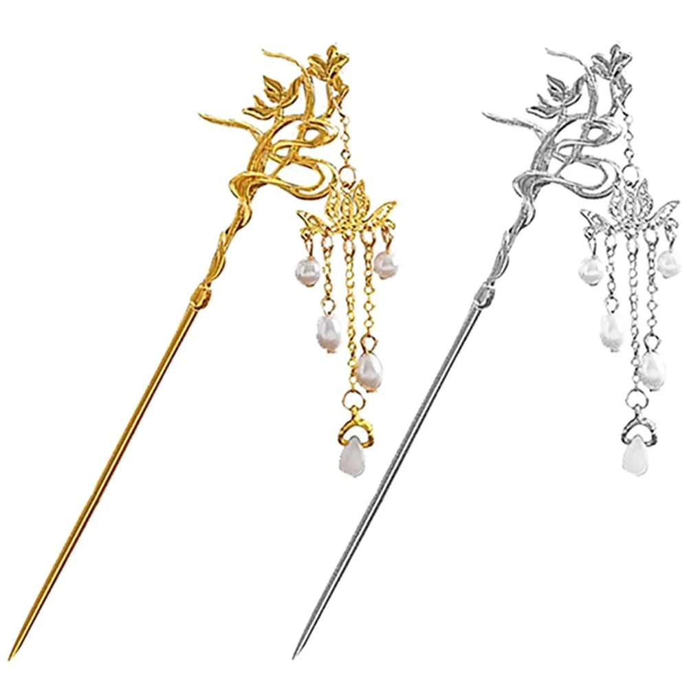 2 Pcs Hair Clip Hairpin Bun Holder Sticks for Long Chinese Chopsticks Women Pearls Tassel Women's
2 Pcs Hair Clip Hairpin Bun Holder Sticks for Long Chinese Chopsticks Women Pearls Tassel Women's