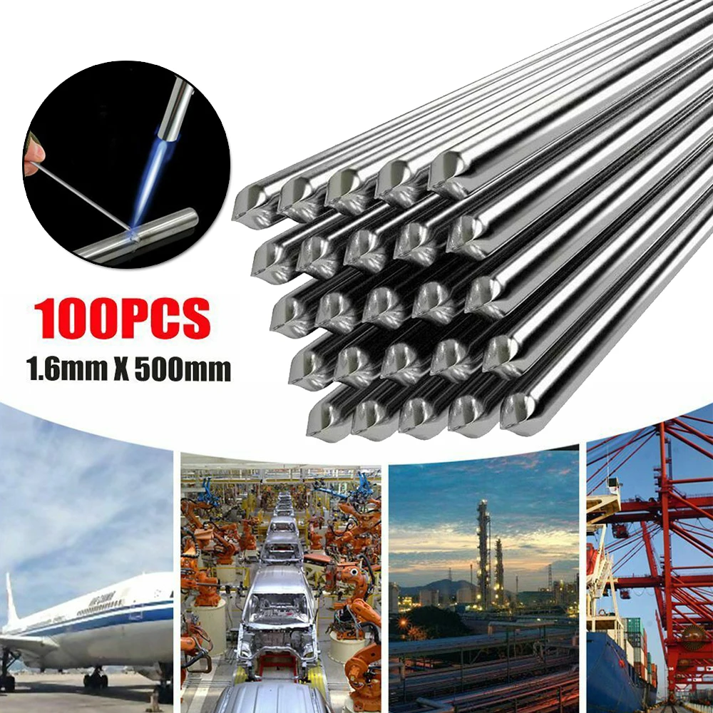 100PCS Aluminum Welding Rod For Welding Filler Wires Flame Metallization Wire 1.6MM X 50CM Solution Welding Flux-Cored Rods
100PCS Aluminum Welding Rod For Welding Filler Wires Flame Metallization Wire 1.6MM X 50CM Solution Welding Flux-Cored Rods