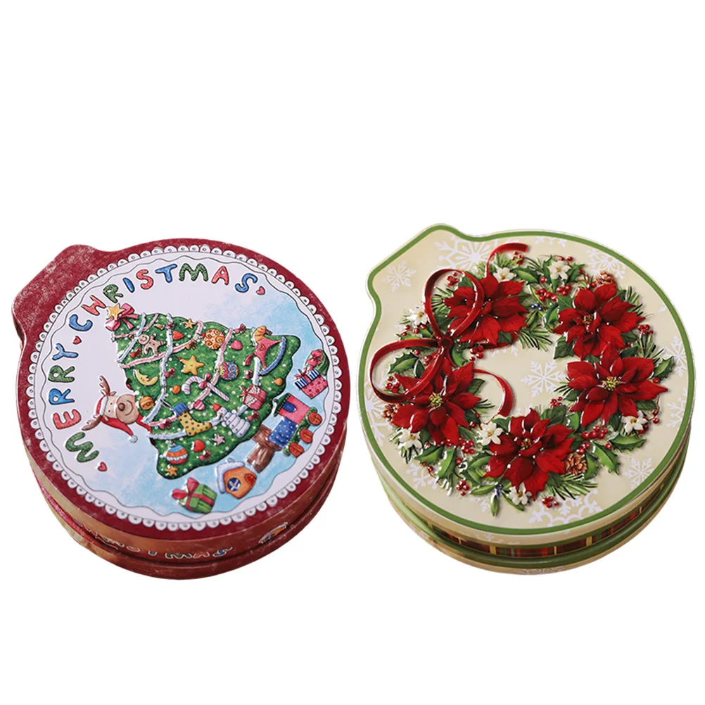 2Pcs Creative Gift Candy Boxes Tinplate Christmas Design Candy Boxes for Gift
2Pcs Creative Gift Candy Boxes Tinplate Christmas Design Candy Boxes for Gift