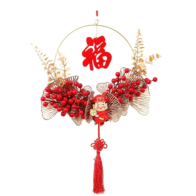 

Новогоднее украшение в виде китайского узла, традиционное красное Восточное подвесное украшение на удачу с подсветкой, украшение на китайский новый год