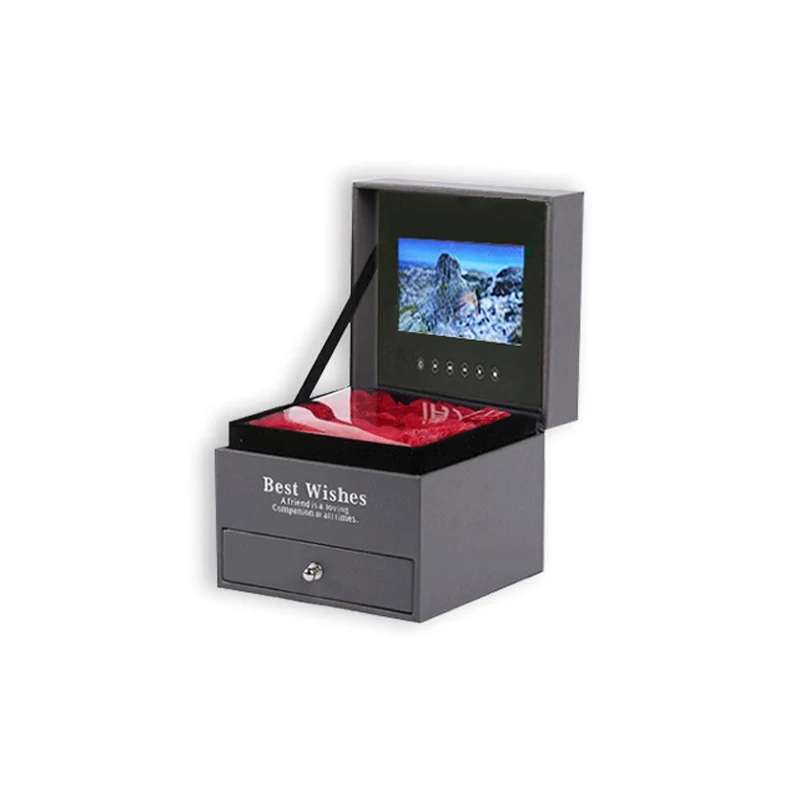 Promotional 4.3 Inch LCD Screen Video Gift Box With Drawer And Flowers For Valentine's Day
Promotional 4.3 Inch LCD Screen Video Gift Box With Drawer And Flowers For Valentine's Day