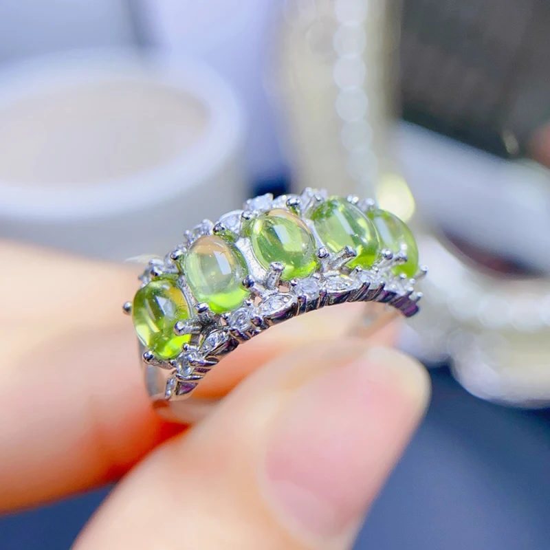 Natural olivine ring simple and exquisite women's new 925 sterling silver new store promotion Wedding Engagement Christmas Gifts
Natural olivine ring simple and exquisite women's new 925 sterling silver new store promotion Wedding Engagement Christmas Gifts