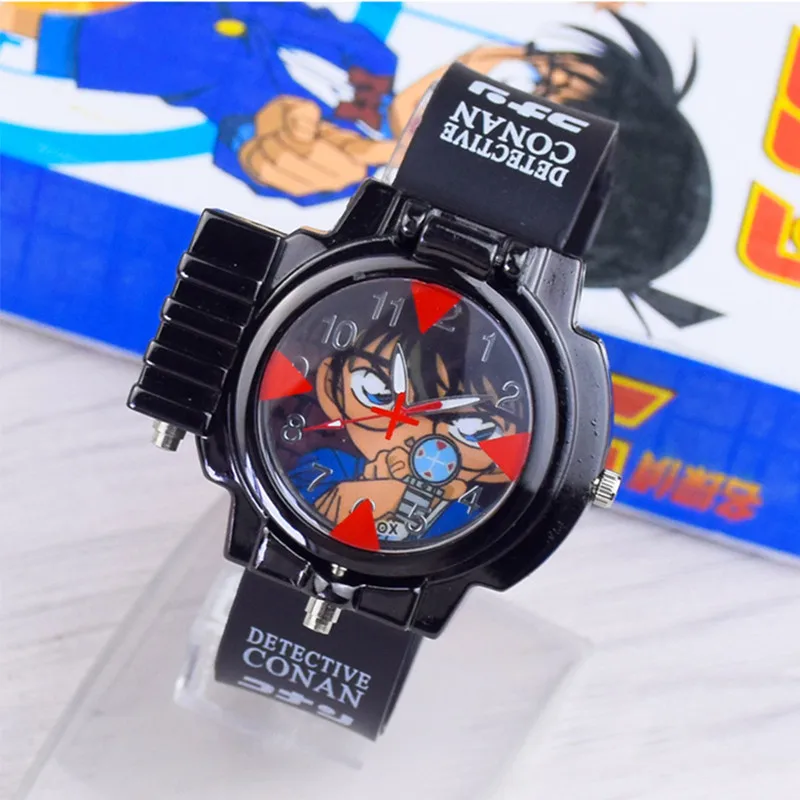 Anime Detective Conan Action Watches Quartz Figures Can Launch LED Light Tag Konan Watch Kids Toys Mouri Kogorou Neck Killer
Anime Detective Conan Action Watches Quartz Figures Can Launch LED Light Tag Konan Watch Kids Toys Mouri Kogorou Neck Killer