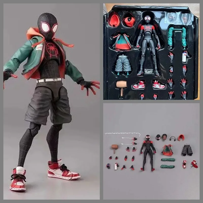 

Популярные игрушки Marvel Crossverse майль Моралес Человек-паук шарнирная подвесная коробка ручная работа модель