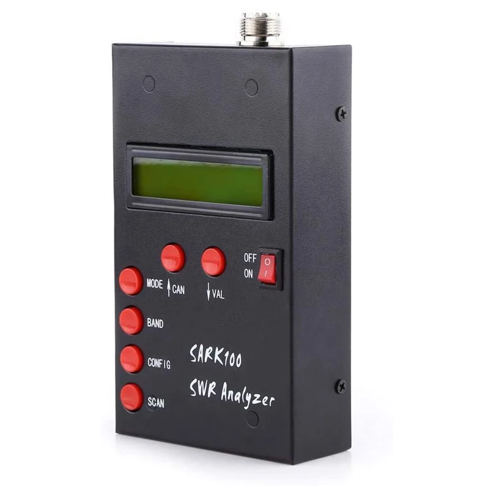 SARK100 Antenna Analyzer Meter 1-60MHz Shortwave SWR Antenna Analyzer with 1.0 to 9.99 SWR Usable Measurement Range
SARK100 Antenna Analyzer Meter 1-60MHz Shortwave SWR Antenna Analyzer with 1.0 to 9.99 SWR Usable Measurement Range
