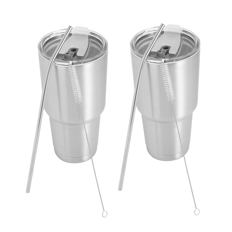 2X Stainless Steel Tumbler Cup With Lid Straw Double Wall Vacuum Flask Insulated Beer Cup Drinking Thermoses Coffee
2X Stainless Steel Tumbler Cup With Lid Straw Double Wall Vacuum Flask Insulated Beer Cup Drinking Thermoses Coffee