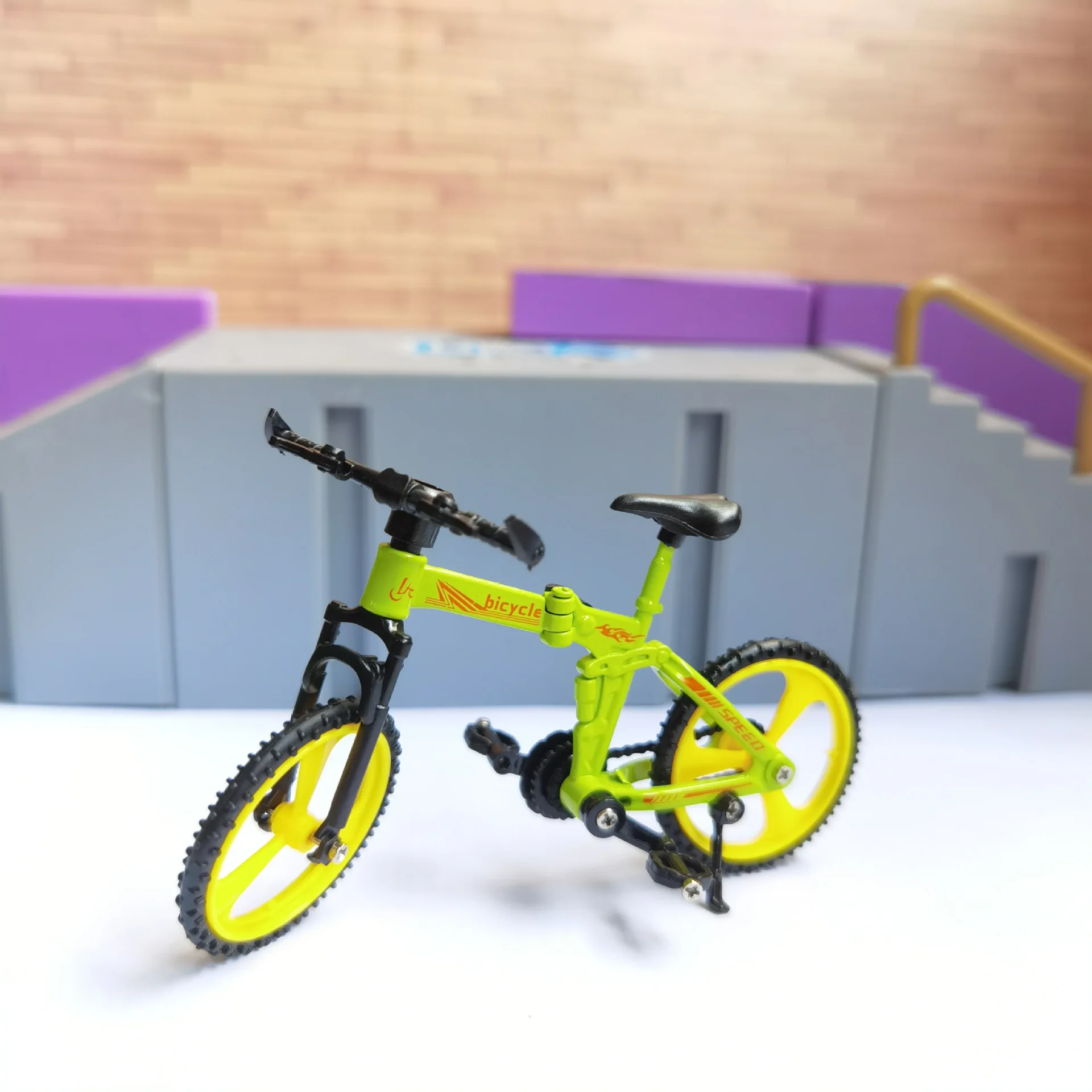 Bicicleta de dedo transfronteriza, mini bicicleta plegable, modelo de bicicleta de montaña deslizante creativa Bicicleta de dedo transfronteriza, mini bicicleta plegable, modelo de bicicleta de montaña deslizante creativa