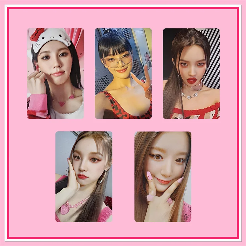 (G)I-DLE ALBUM LOMO Card Photo Card Album Card Girl Group Eleven Fan Collection Gift Printing Photo Postcard 5Sheets / Set
(G)I-DLE ALBUM LOMO Card Photo Card Album Card Girl Group Eleven Fan Collection Gift Printing Photo Postcard 5Sheets / Set
