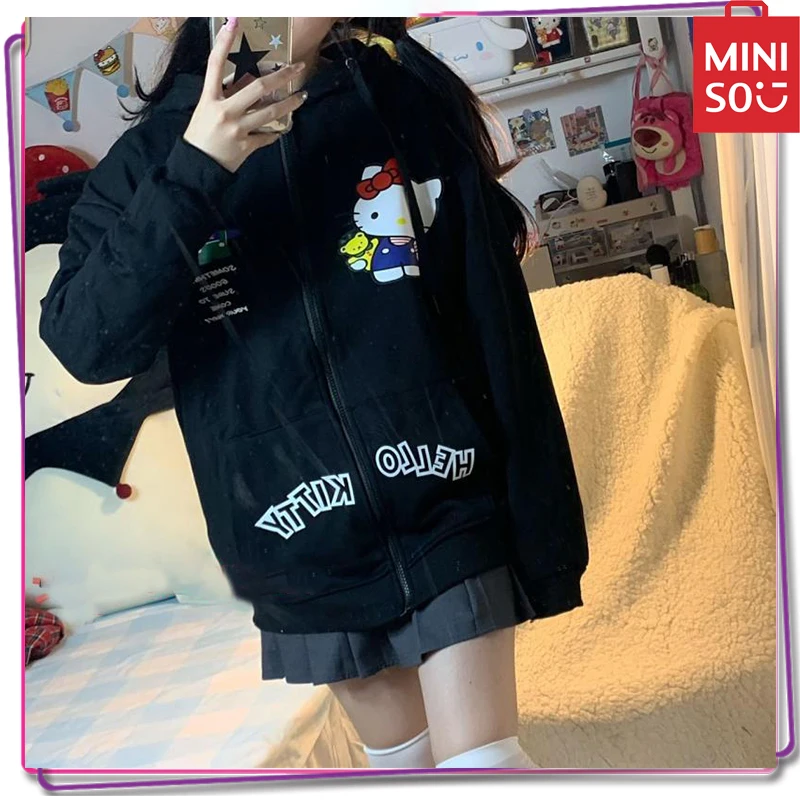 2024 New Miniso Sanrio Hello Kitty Y2K Cartoon Hoodie Women's Spring and Autumn Season Zipper Open Sweatshirt Coat Long Sleeve
2024 New Miniso Sanrio Hello Kitty Y2K Cartoon Hoodie Women's Spring and Autumn Season Zipper Open Sweatshirt Coat Long Sleeve