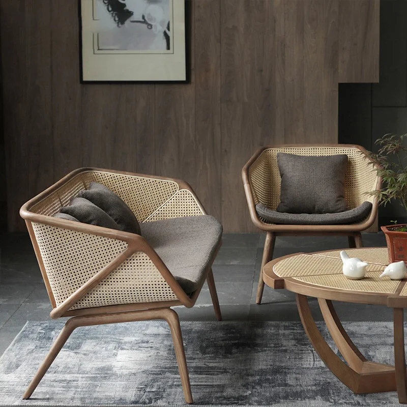 Vintage solid wood rattan woven sofa coffee table combination living room B&B rattan art sofa ash Japanese designer casual
Vintage solid wood rattan woven sofa coffee table combination living room B&B rattan art sofa ash Japanese designer casual
