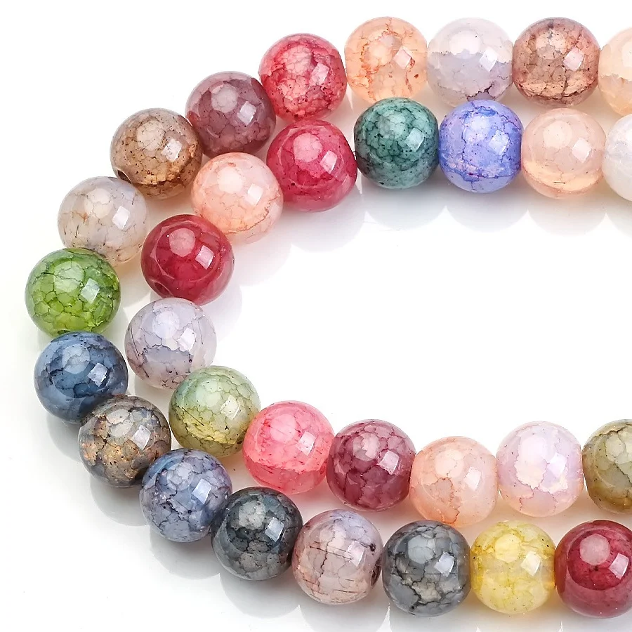 8mm 30pcs Round Crackle Crystal Glass Loose Cracked Beads Lot for Jewelry Making DIY Bracelet Findings
8mm 30pcs Round Crackle Crystal Glass Loose Cracked Beads Lot for Jewelry Making DIY Bracelet Findings