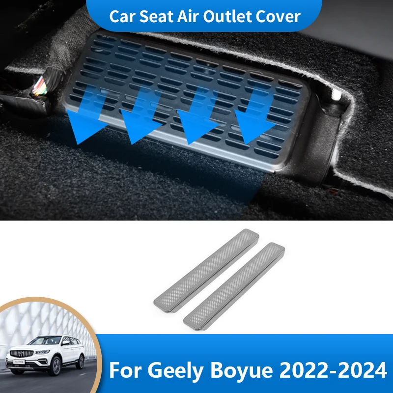 

for Geely Boyue Starray FX11 MK2 2022 2023 2024 Car Air Outlet Trim Under Seat Floor Heater Air Conditioner Vent Outlet Cover