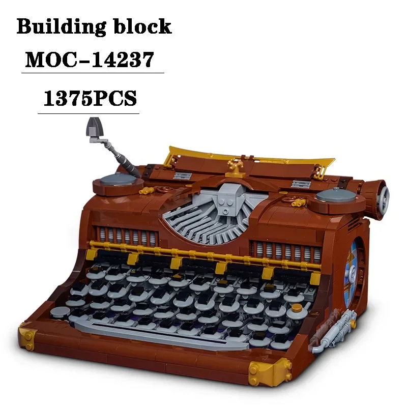 Building Block MOC-14237 Steampunk Typewriter Model 1375PCS Adult and Children's Puzzle Education Birthday Toy Gift Decoration
Building Block MOC-14237 Steampunk Typewriter Model 1375PCS Adult and Children's Puzzle Education Birthday Toy Gift Decoration