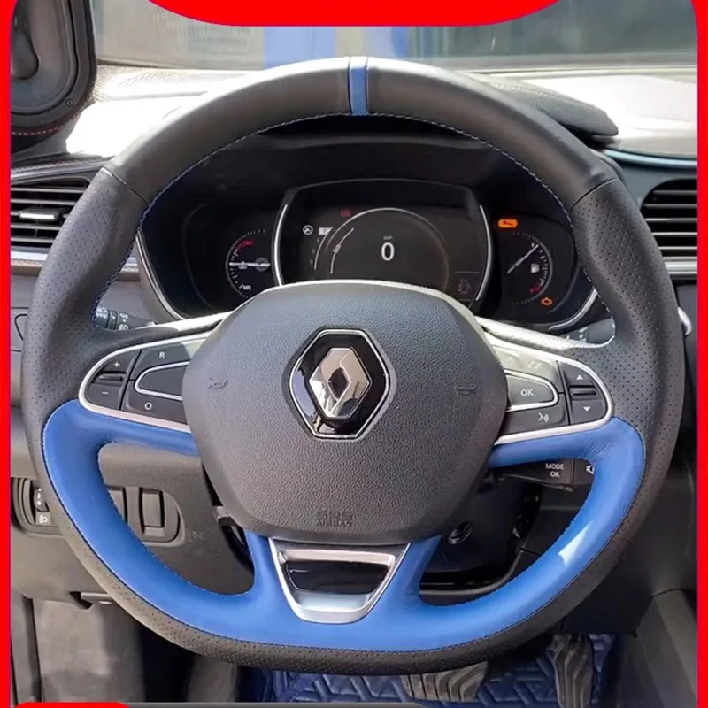 Hand Stitched Genuine Leather Sports style car Steering Wheel Cover For Renault Kadjar Koleos Megane Talisman Scenic 2015-2018
Hand Stitched Genuine Leather Sports style car Steering Wheel Cover For Renault Kadjar Koleos Megane Talisman Scenic 2015-2018