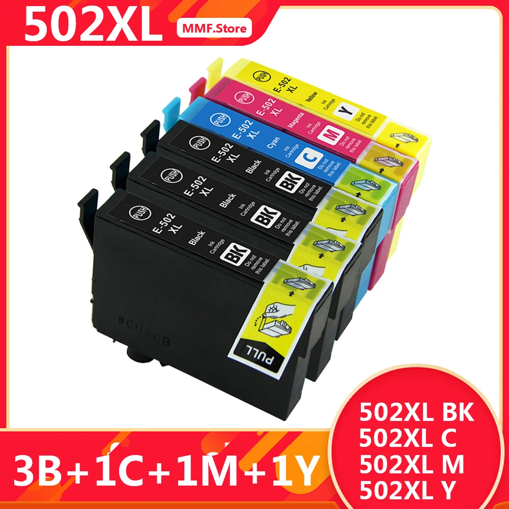 Совместимый картридж с чернилами для Epson 502 XL, 502XL, стандартный картридж с зеркальными чернилами
Совместимый картридж с чернилами для Epson 502 XL, 502XL, стандартный картридж с зеркальными чернилами