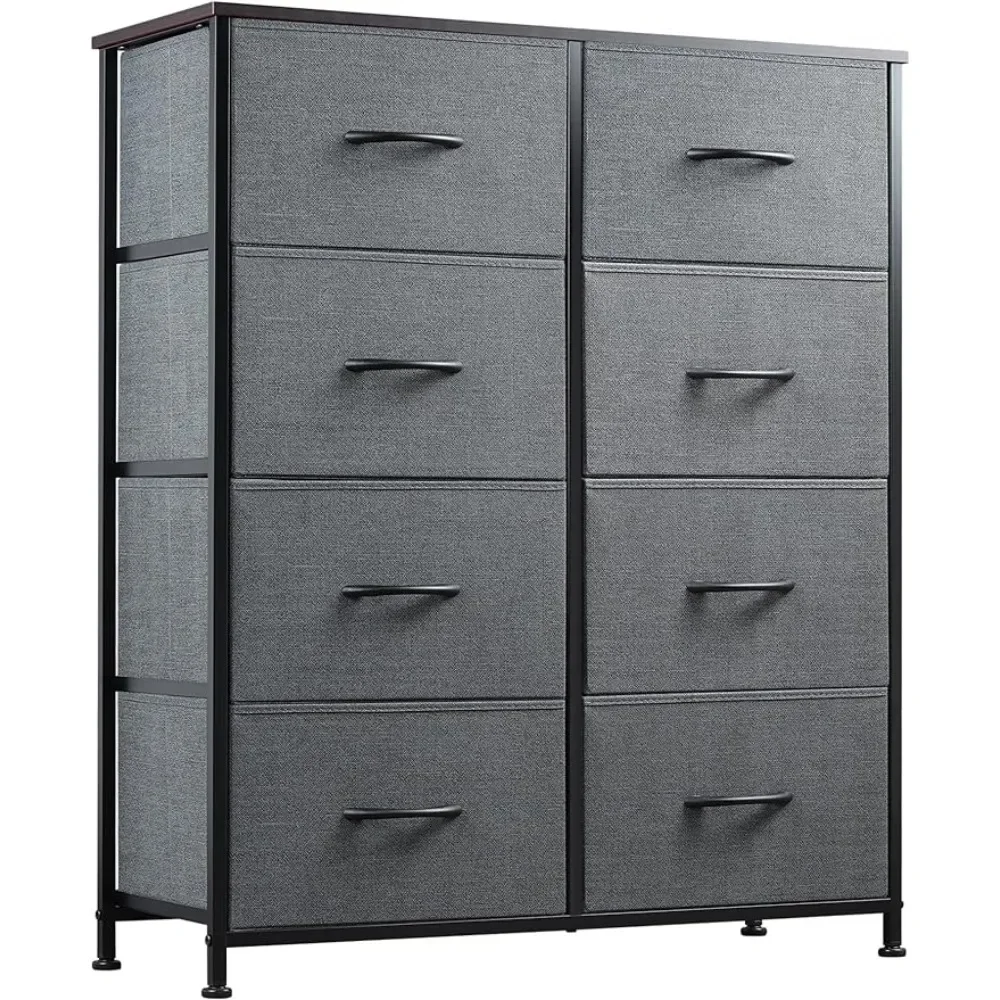 Fabric Dresser for Bedroom, Tall Dresser with 8 Drawers, Storage Tower with Fabric Bins, Double Dresser,
Fabric Dresser for Bedroom, Tall Dresser with 8 Drawers, Storage Tower with Fabric Bins, Double Dresser,