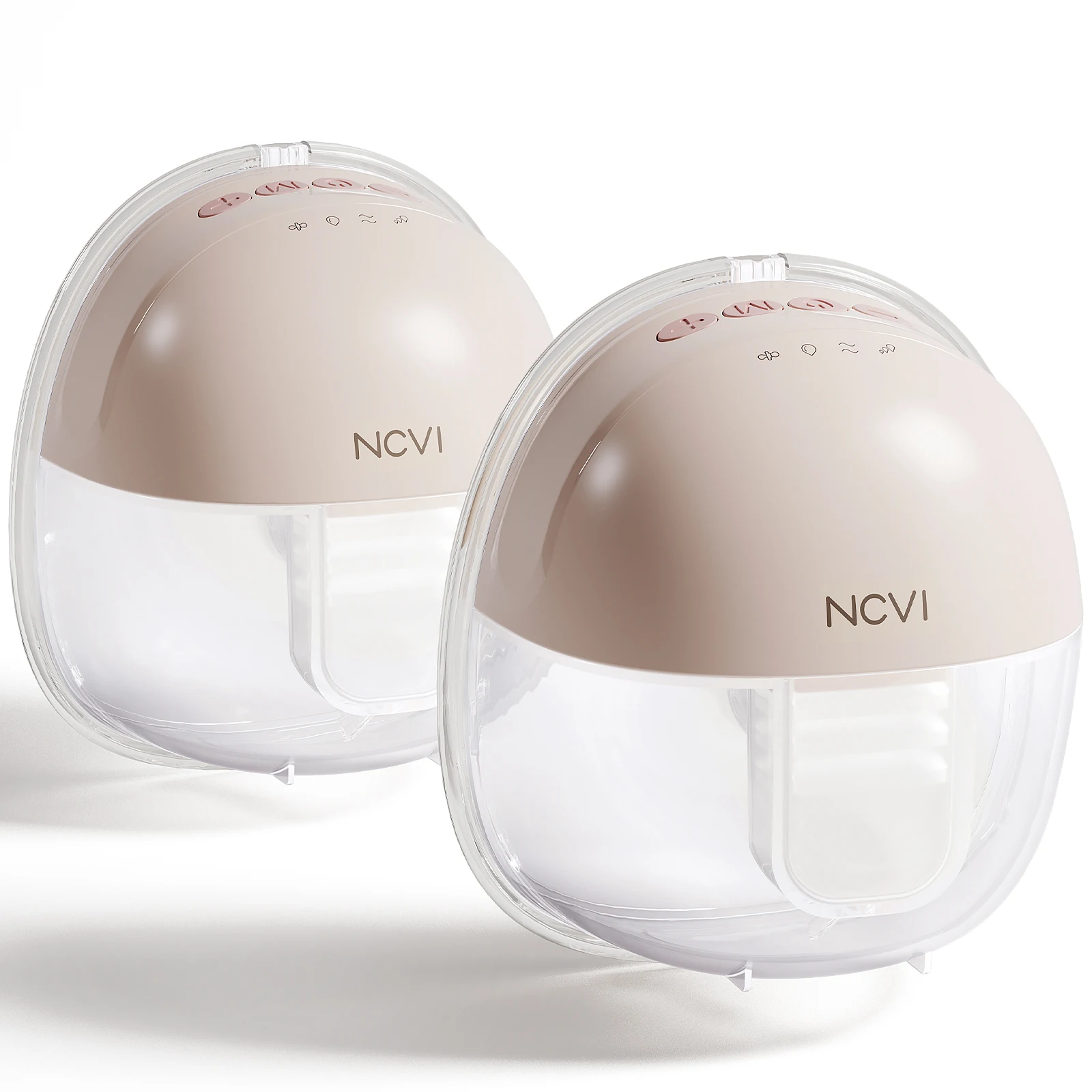 

NCVI Wearable Electric Breast Pump 8111, Portable Wireless Pump with 4 Modes & 9 Levels, Double Pumps with 21/24mm Flanges