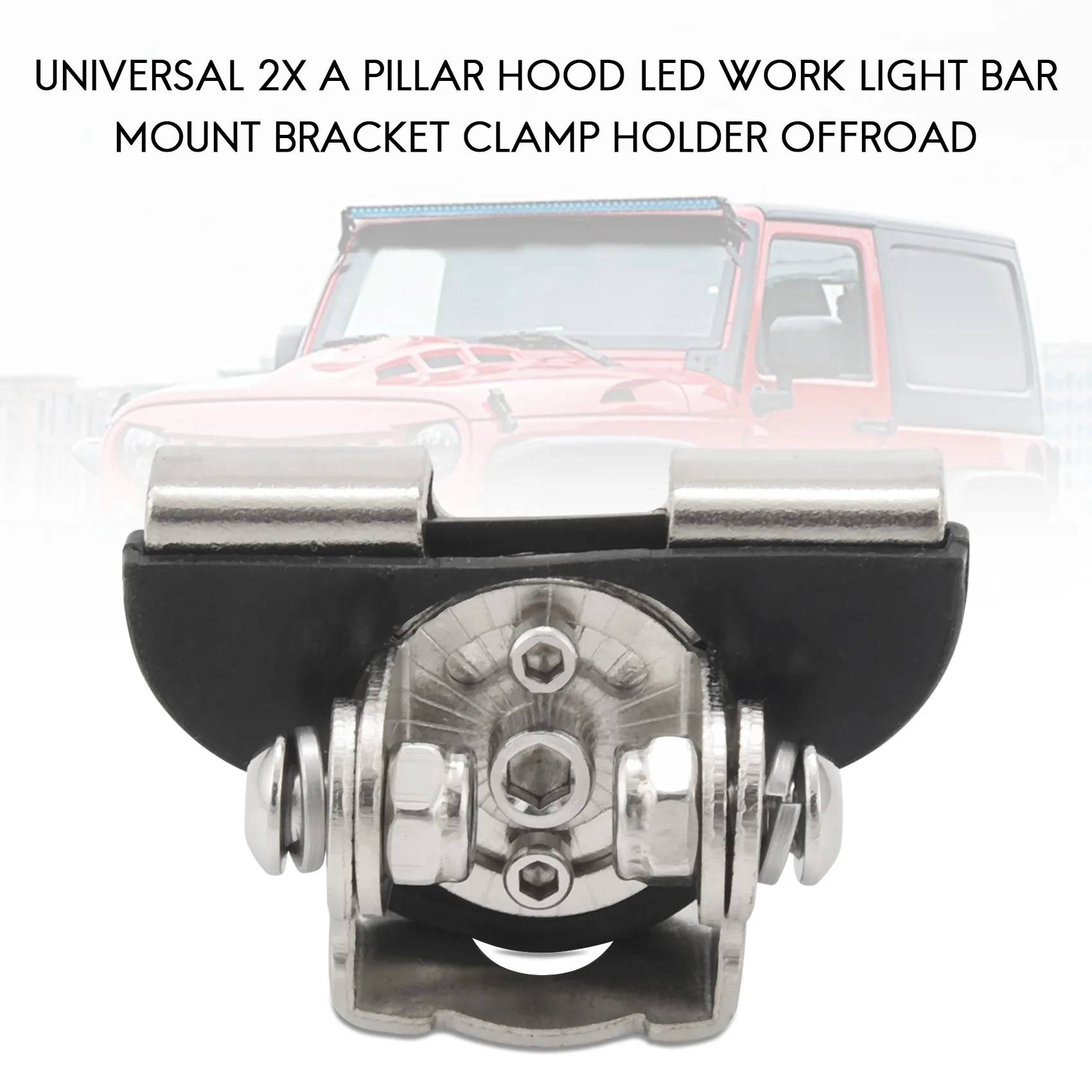 Universal 2X a Pillar Hood Led Work Light Bar Mount Bracket Clamp Holder Offroad
Universal 2X a Pillar Hood Led Work Light Bar Mount Bracket Clamp Holder Offroad