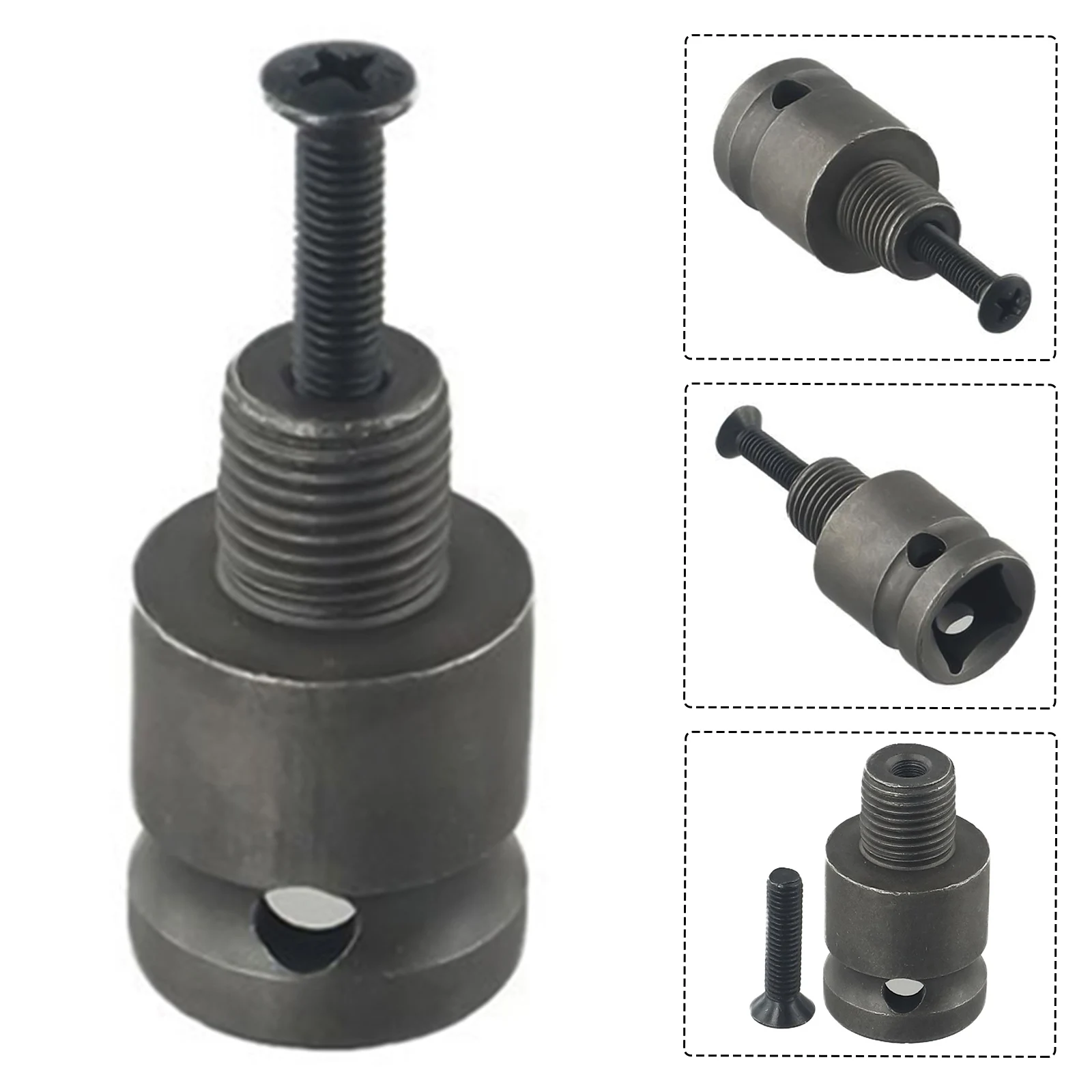 Power Tools Drill Chuck Adaptor 1/2-20UNF 12.5mm/0.49 12.7mm/0.5 20mm/0.79 Alloy Steel Convenient Gray Practical
Power Tools Drill Chuck Adaptor 1/2-20UNF 12.5mm/0.49 12.7mm/0.5 20mm/0.79 Alloy Steel Convenient Gray Practical