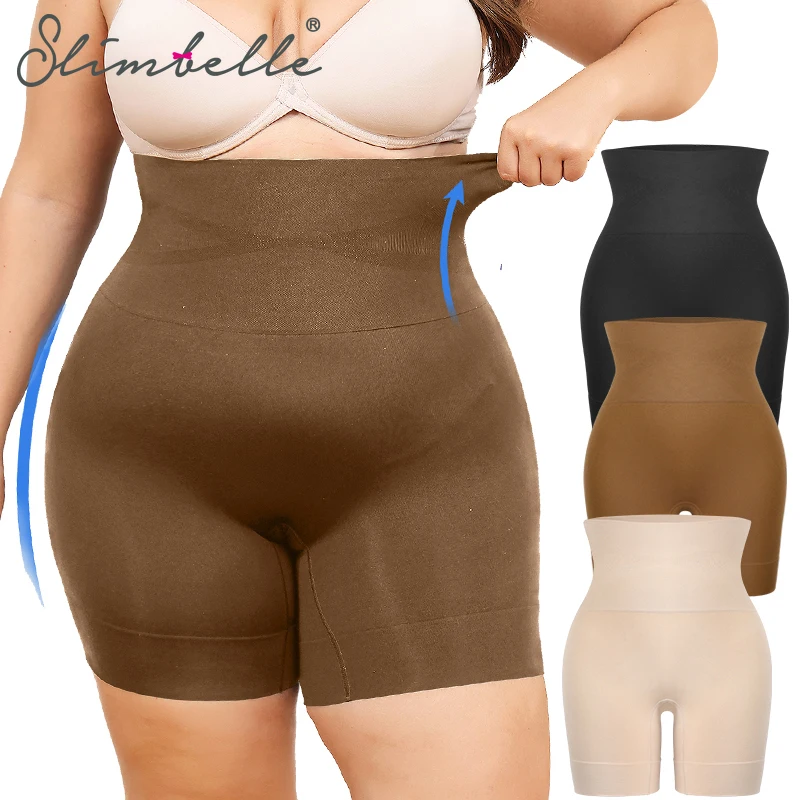 

Women's Plus Size Shapewear High Waisted Body Shaper Tummy Control Panties Obesity Slimming Shapers Waist Trainer Shaping Shorts