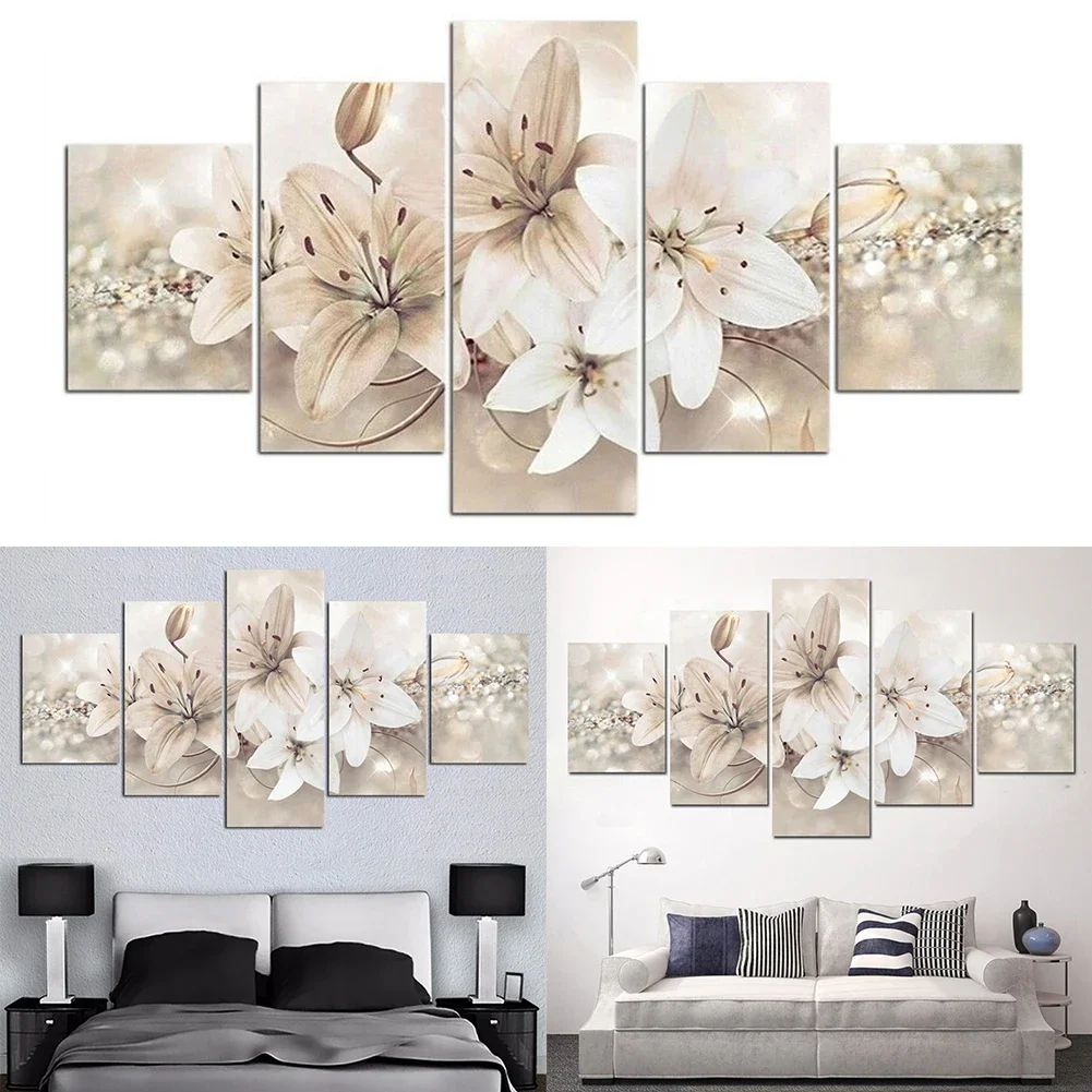 Bedrooms Corridors Canvas Painting Home Décor Modern Picture Unframed Wall Art White Lily 5Pcs Abstract Canvas
Bedrooms Corridors Canvas Painting Home Décor Modern Picture Unframed Wall Art White Lily 5Pcs Abstract Canvas