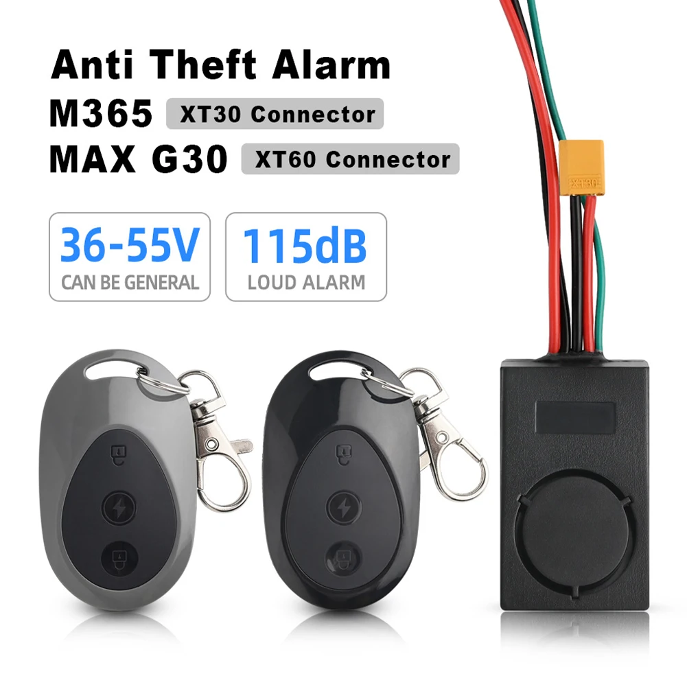 115dB 36V-55V Electric Scooter Anti-Theft Alarm System Anti-Burglar Alarm Remote Control for Xiaomi M365/PRO/1S Ninebot MAX G30
115dB 36V-55V Electric Scooter Anti-Theft Alarm System Anti-Burglar Alarm Remote Control for Xiaomi M365/PRO/1S Ninebot MAX G30