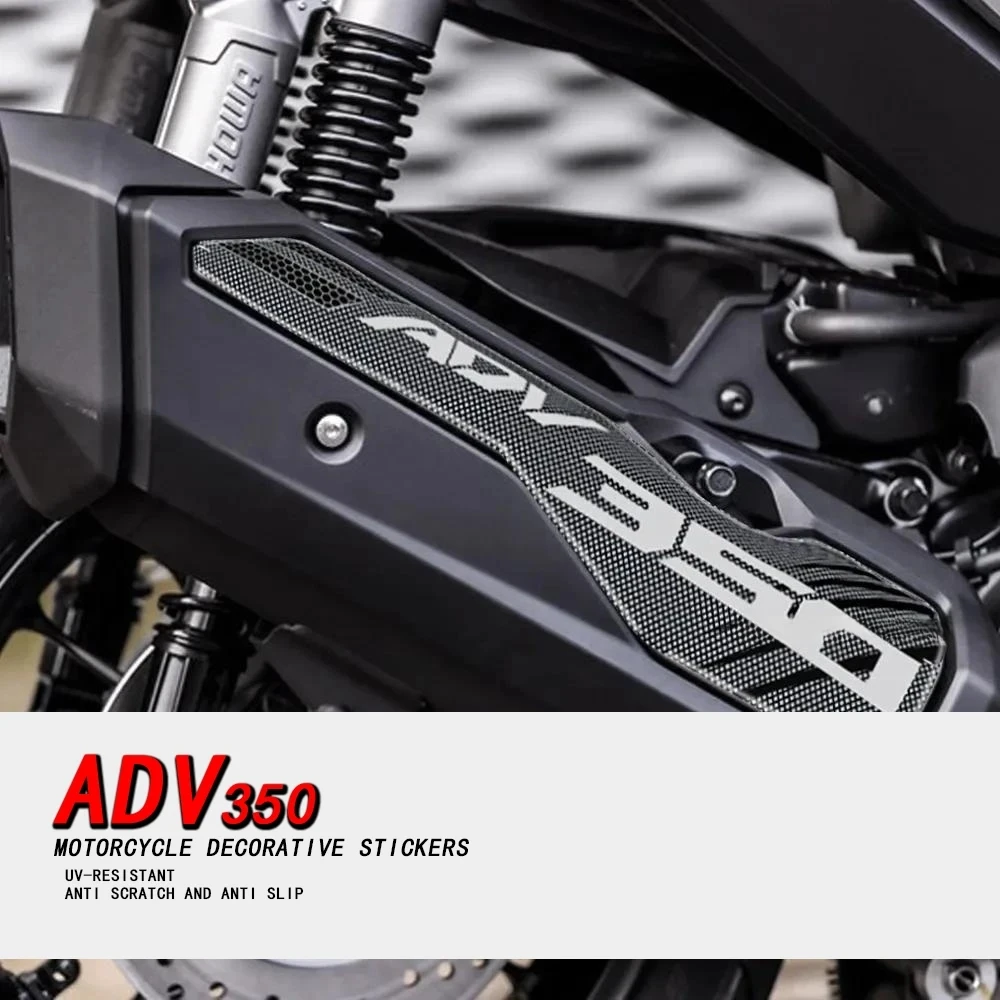 

For HONDA ADV 350 ADV350 2022 2023 Motorcycle 3D Epoxy Sticker Decal exhaust pipe Sticker Non-slip Decorate Sticker