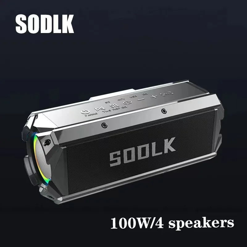 SODLK 100W High-Power Bluetooth Speaker Home Theater Wireless TWS Surround Sound Speaker Outdoor Portable Waterproof Subwoofer
SODLK 100W High-Power Bluetooth Speaker Home Theater Wireless TWS Surround Sound Speaker Outdoor Portable Waterproof Subwoofer