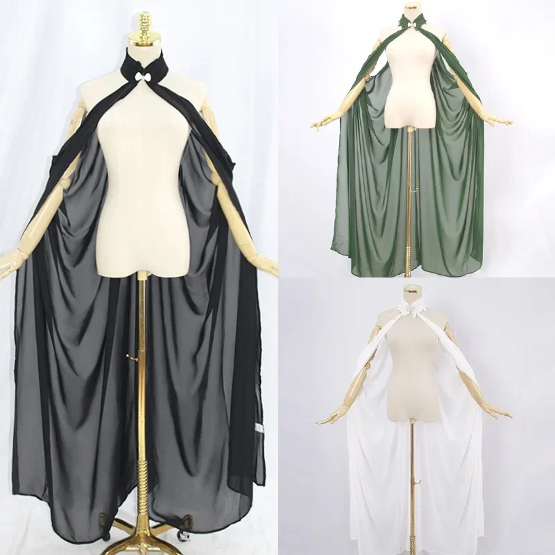 

Medieval Woman Fashion Bridal Cloak Adult Horror Vampire Princess Dress Witch Cosplay Costumes Elf Tale Shawl Halloween Party