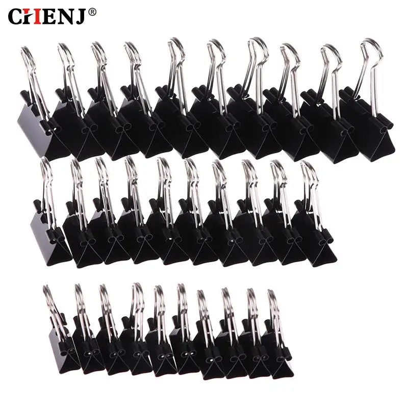 10pcs/lot Black Metal Binder Clips 19mm/ 25mm/ 32mm Notes Letter Paper Clip Office Supplies Binding Securing Clips
10pcs/lot Black Metal Binder Clips 19mm/ 25mm/ 32mm Notes Letter Paper Clip Office Supplies Binding Securing Clips
