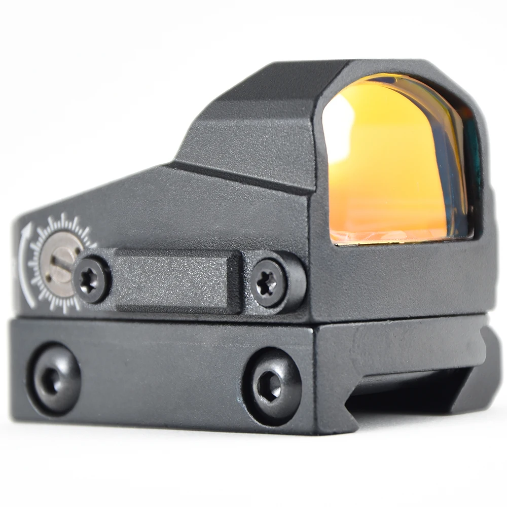 Shooin Optics SF 1x22 Red Dot Collimator Sight High Low 20mm Mount Base M7602
Shooin Optics SF 1x22 Red Dot Collimator Sight High Low 20mm Mount Base M7602