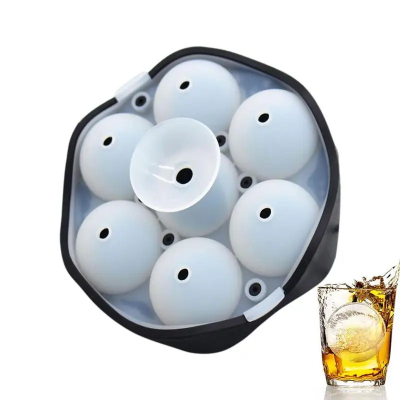 Round Ice Cube Trays For Freezer 7 Cavity Ice Molds Trays Spill-Resistant Ice Tray Ice Cube Trays Easy Release Silicone 1.7Inch
Round Ice Cube Trays For Freezer 7 Cavity Ice Molds Trays Spill-Resistant Ice Tray Ice Cube Trays Easy Release Silicone 1.7Inch