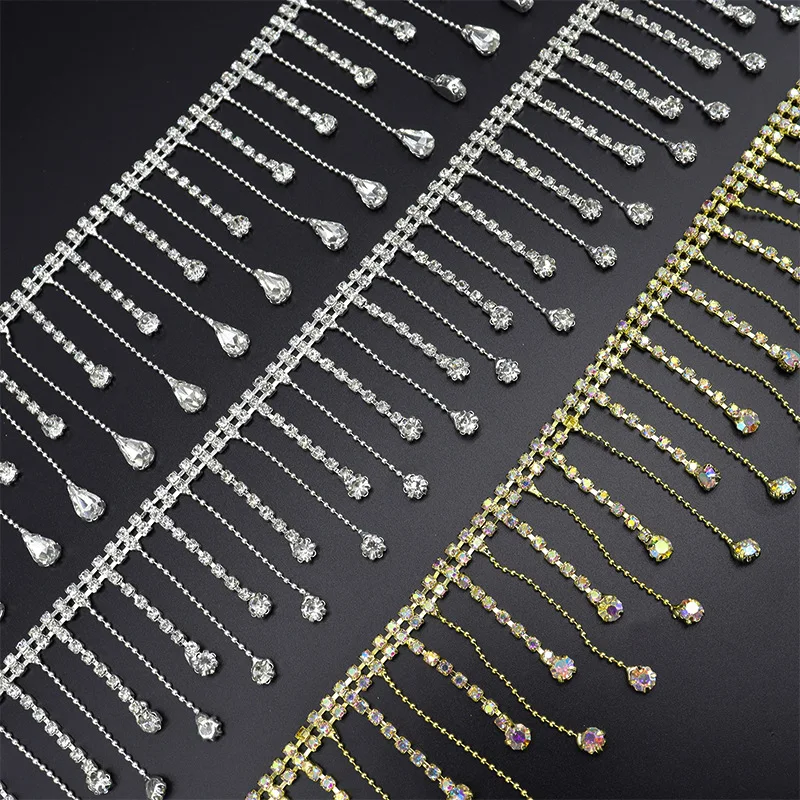 Glitter 1Yard Crystal Metal Chain Short Tassel Pendant Rhinestones Trimming Fringe for Clothes Dress Shoes Bag Accessories Decor
Glitter 1Yard Crystal Metal Chain Short Tassel Pendant Rhinestones Trimming Fringe for Clothes Dress Shoes Bag Accessories Decor